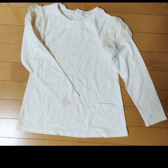 女の子 襟付き 長袖 ブラウス キッズ/ベビー/マタニティのキッズ服女の子用(90cm~)(ブラウス)の商品写真