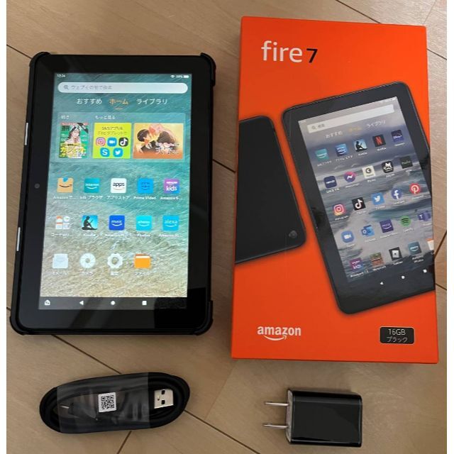 【美品】Amazon Kindle Fire 7 12世代 16GB スマホ/家電/カメラのPC/タブレット(タブレット)の商品写真