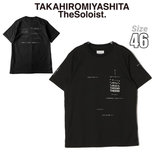 新品 定価 2.1万円 タカヒロミヤシタ ザ ソロイスト Tシャツ 46 黒