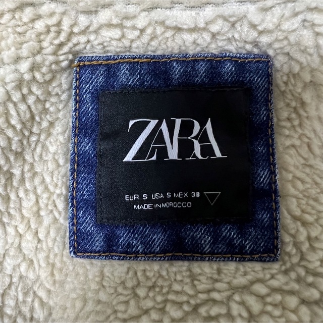 ZARA(ザラ)のZARA ボアデニムジャケット！モロッコ製！ メンズのジャケット/アウター(Gジャン/デニムジャケット)の商品写真