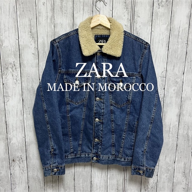ZARA(ザラ)のZARA ボアデニムジャケット！モロッコ製！ メンズのジャケット/アウター(Gジャン/デニムジャケット)の商品写真