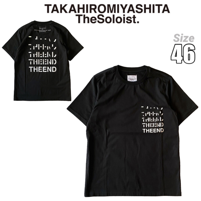 新品 定価1.8万円 タカヒロミヤシタ ザ ソロイスト Tシャツ 46 黒