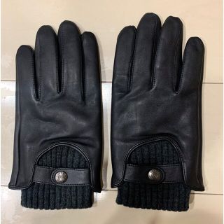 DENTSペッカリー手袋ダークブラウン 片手 左