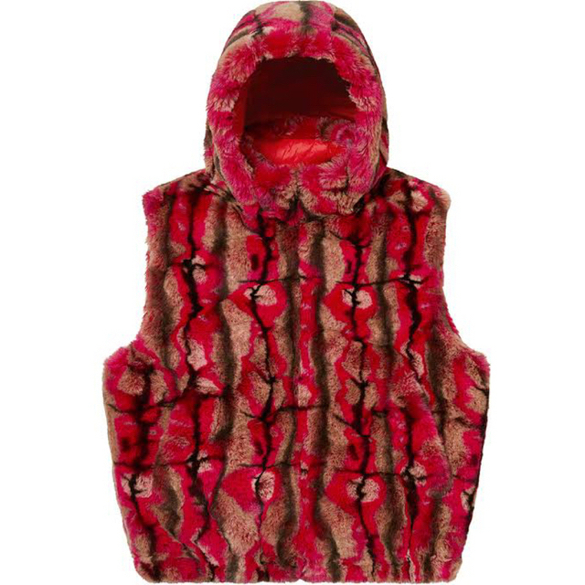 Supreme Faux Fur Hooded Vest