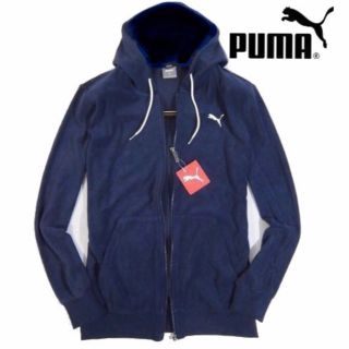 プーマ(PUMA)の【PUMA/プーマ】パイル生地ジップアップスウェットパーカー・XXLサイズ（紺）(パーカー)