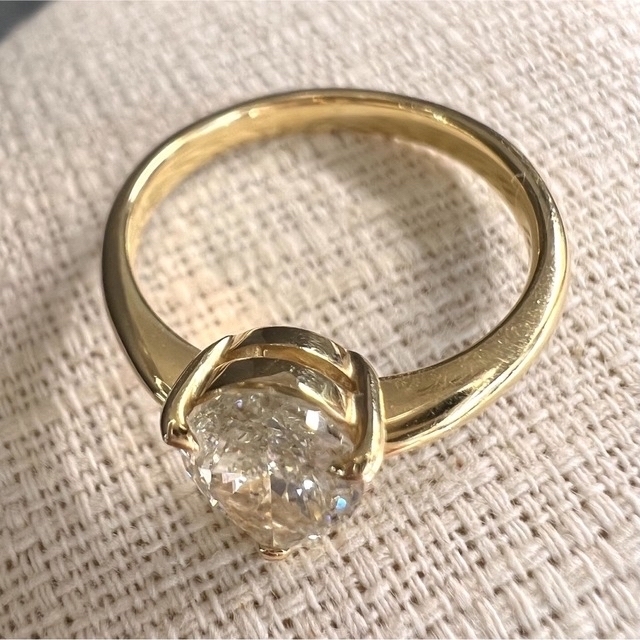 天然 ダイヤモンド 1ct  K18 ゴールド ダイヤ リング 指輪