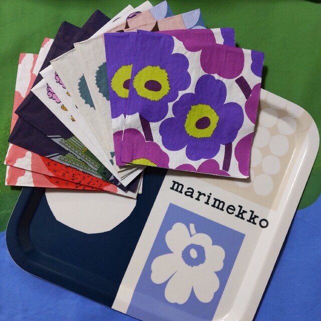 30%割引以上販売 marimekko トレイ・ペーパーナプキン5種10枚 セット