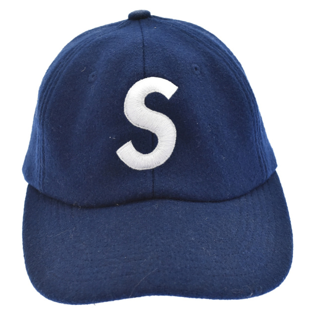 SUPREME シュプリーム S Logo 6-panel wool Sロゴ 6パネル ウールキャップ ネイビー