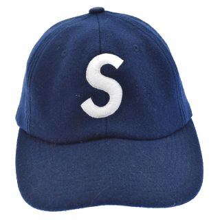 シュプリーム(Supreme)のSUPREME シュプリーム S Logo 6-panel wool Sロゴ 6パネル ウールキャップ ネイビー(キャップ)