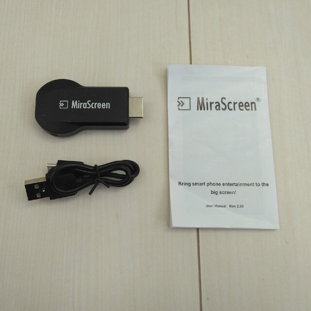 ミラキャスト　mirascreen ミラスクリーン レシーバー スマホ/家電/カメラのテレビ/映像機器(その他)の商品写真