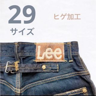 レア！Lee 505 クラッシュ加工 w31 日本製 片方赤耳