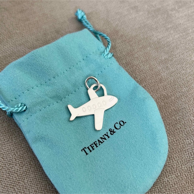 Tiffany & Co.(ティファニー)の美品　レア　希少　ティファニー　飛行機　チャーム　ネックレス　tiffany レディースのアクセサリー(ネックレス)の商品写真