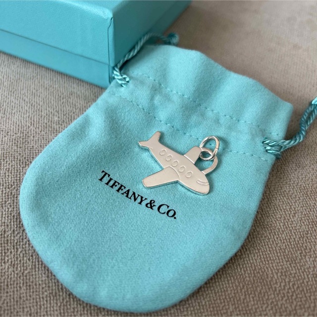 美品　レア　希少　ティファニー　飛行機　チャーム　ネックレス　tiffany