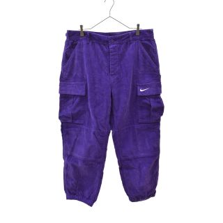 シュプリーム(Supreme)のSUPREME シュプリーム 22SS×NIKE Arc Corduroy Cargo Pant DM1779-506×ナイキ アークロゴ刺繍コーデュロイカーゴパンツ コーデュロイイージーパンツ パープル(その他)