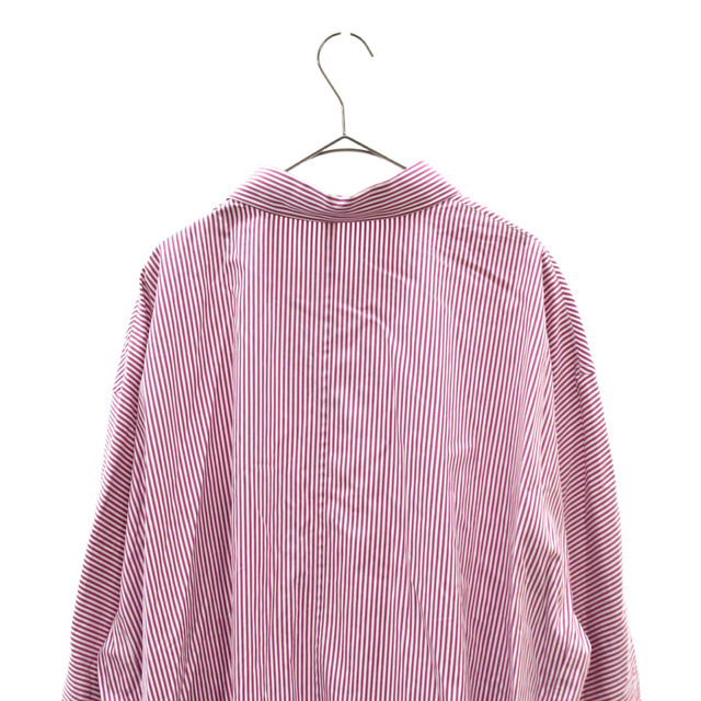 Balenciaga(バレンシアガ)のBALENCIAGA バレンシアガ Striped Oversized Cotton Shirt ストライプ オーバーサイズ長袖シャツ ホワイト/パープル 596196 メンズのトップス(シャツ)の商品写真