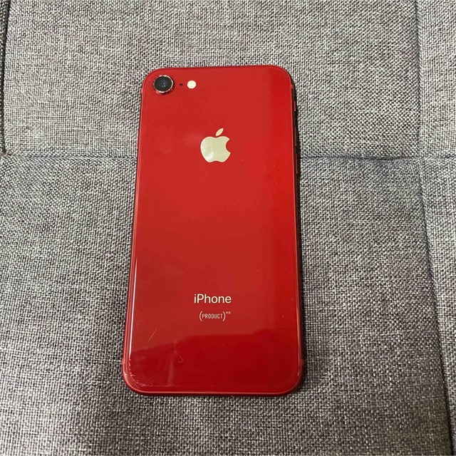 iPhone8 レッド 64GB SIMフリー USED 人気グッズ スマホ/家電/カメラ