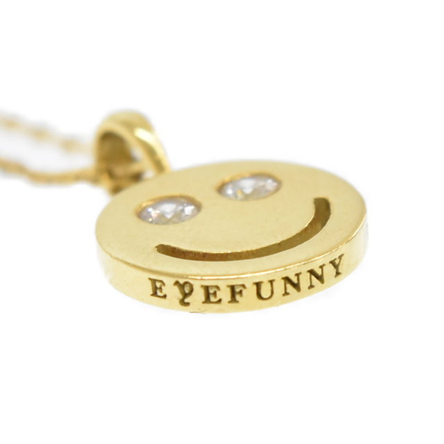 大人気商品 EYEFUNNY アイファニー K18YG ダイヤモンド スマイル