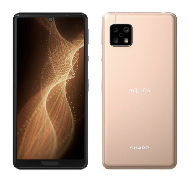 SHARP(シャープ)の新品 ライトカッパーSHARP AQUOS sense5G SH-M17 本体 スマホ/家電/カメラのスマートフォン/携帯電話(スマートフォン本体)の商品写真