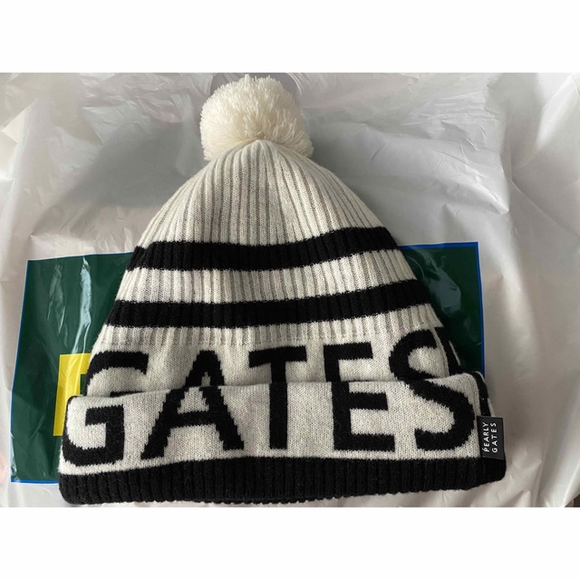PEARLY GATES(パーリーゲイツ)のパーリーゲイツ　ニット帽　ゴルフ レディースの帽子(ニット帽/ビーニー)の商品写真