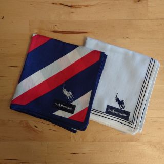 ラルフローレン(Ralph Lauren)の【値下げ】ラルフローレン　メンズハンカチ　２枚セット(ハンカチ/ポケットチーフ)