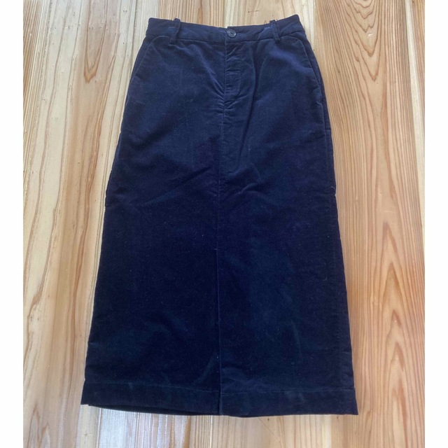 coen(コーエン)のcoen♡Sサイズ♡タイトスカート♡紺色♡ベロア レディースのスカート(ロングスカート)の商品写真
