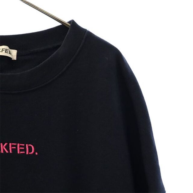 MILKFED.(ミルクフェド)のミルクフェド ワンポイント刺繍 スウェット ONE ネイビー MILKFED 長袖 トレーナー レディース 【中古】  【230226】 レディースのトップス(トレーナー/スウェット)の商品写真