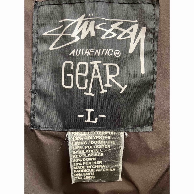STUSSY AUTHENTIC GEAR DOWN JACKET