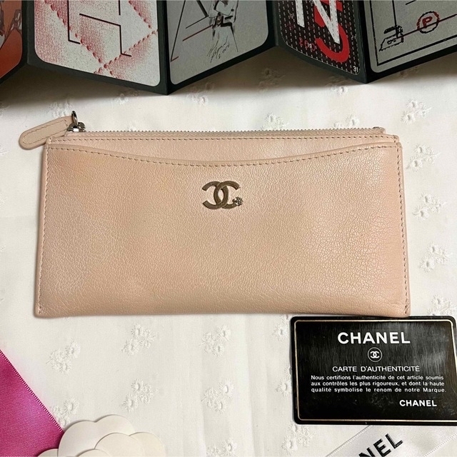 【専用】CHANEL シャネル ラッキーフラワー スリムウォレット