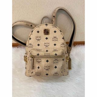 MCM リュック　ベージュ　mini