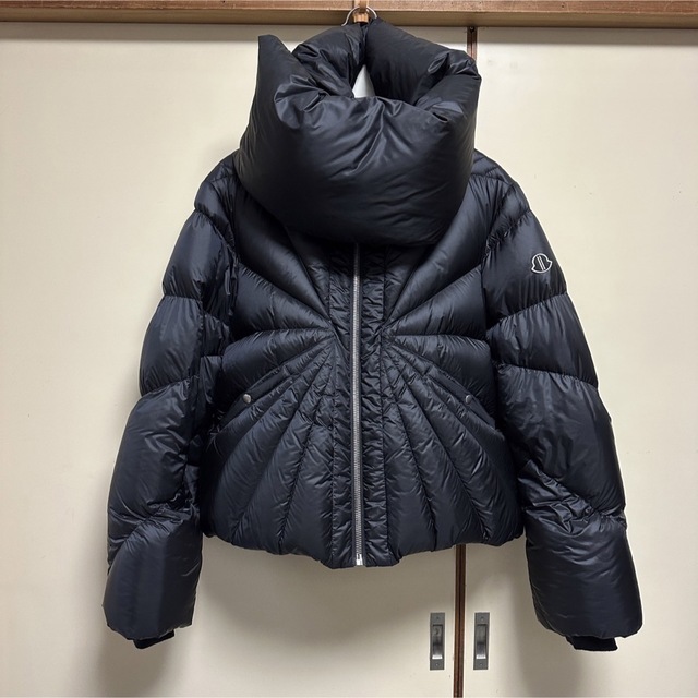 国内在庫】 MONCLER - 黒 0 リックオウエンス×モンクレール ダウン