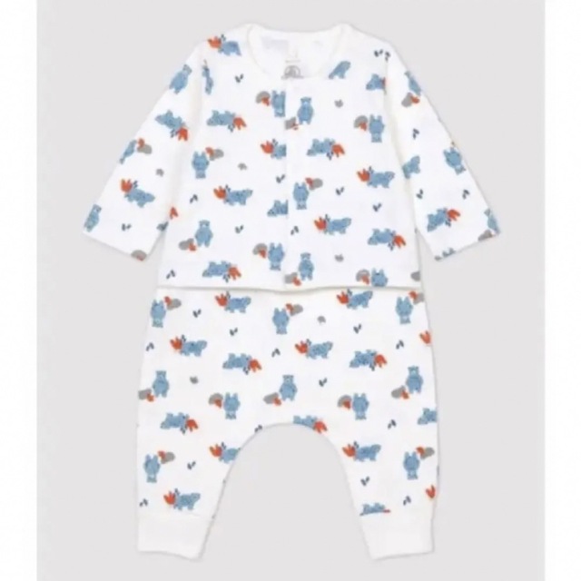 PETIT BATEAU(プチバトー)のプチバトー　チュビックプリント3点セット　18m キッズ/ベビー/マタニティのベビー服(~85cm)(ロンパース)の商品写真