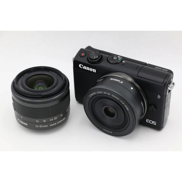 【値下】Canon EOS M100 Wレンズキット BK