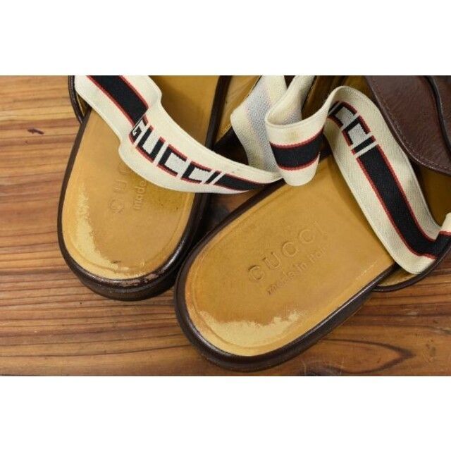 MN AC0014 高級 GUCCI グッチ シェリーライン ロゴ レザー 公式の店舗