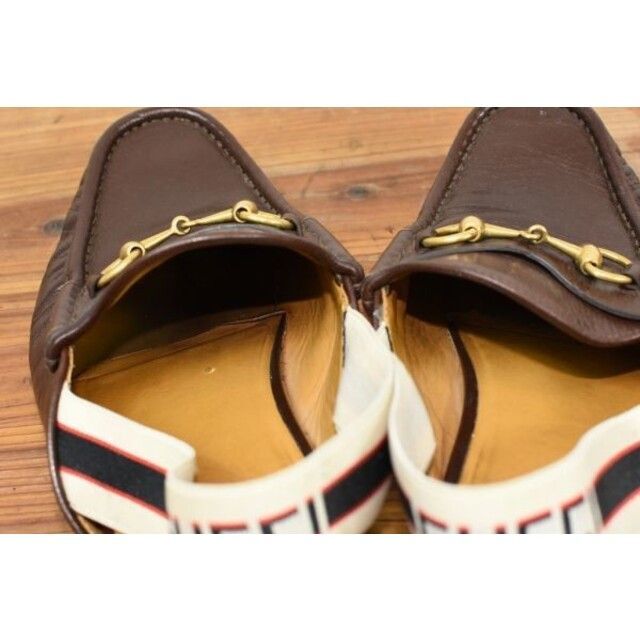 MN AC0014 高級 GUCCI グッチ シェリーライン ロゴ レザー