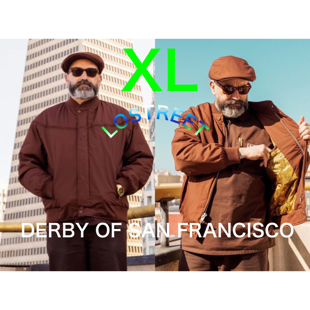 【茶/金/XL】木村拓哉着用 DERBY OF SAN FRANCISCO