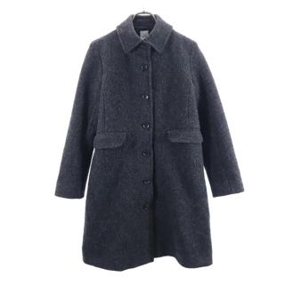 美品　20AW　bulle de savon　丸襟ウールコート　グレー　ゆったり