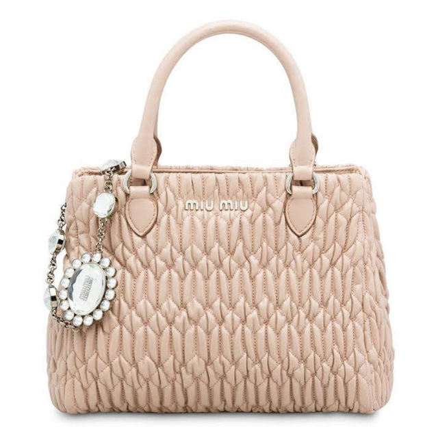 爆買い在庫】 miumiu マテラッセ ゴールド金具 ミニハンドバッグ