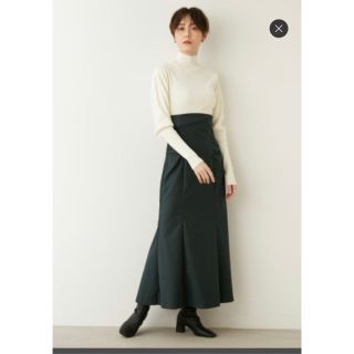 エミアトリエ(emmi atelier)の【emmi atelier】ニットコンビハイウエストワンピース(ロングワンピース/マキシワンピース)