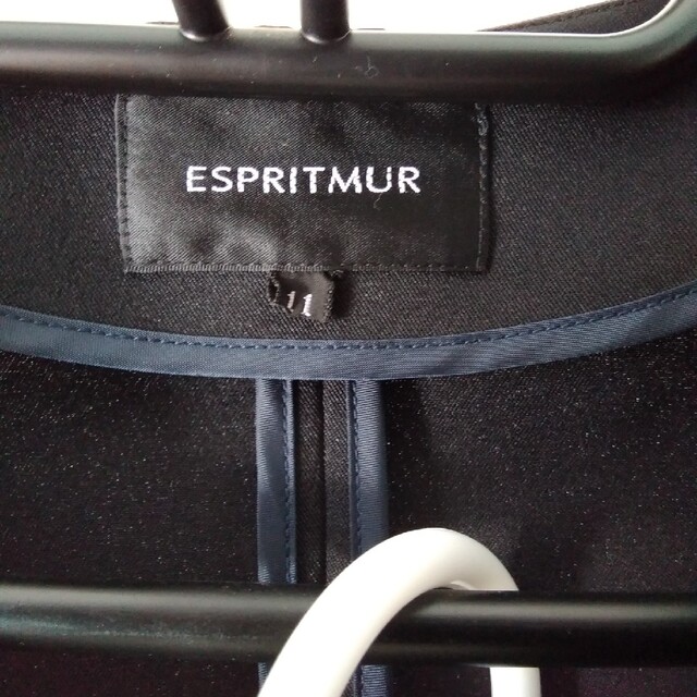 エスプリミュールESPRITMUR黒パンツスーツ11号 レディースのフォーマル/ドレス(スーツ)の商品写真
