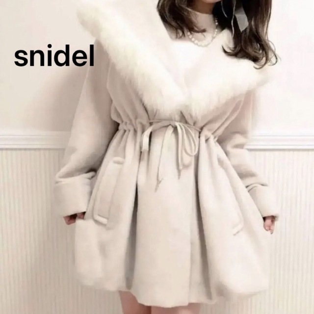snidel♡2015 レディモッズファーコート フォックスファー - モッズコート