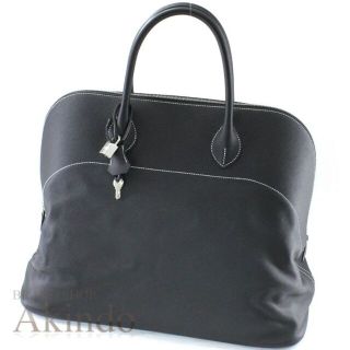 エルメス(Hermes)の【新品・未使用】エルメス バッグ ボリードリラックス 45 ハンドバッグ ボストンバッグ 黒 ブラック エプソンスープル D刻 HERMES メンズ レディース 出張 旅行 レザー 本革 カバン 鞄  旅行鞄 お出かけ プレゼント トラベルバッグ 旅行かばん 大容量 レザー 丈夫 軽量 人気 黒(ボストンバッグ)