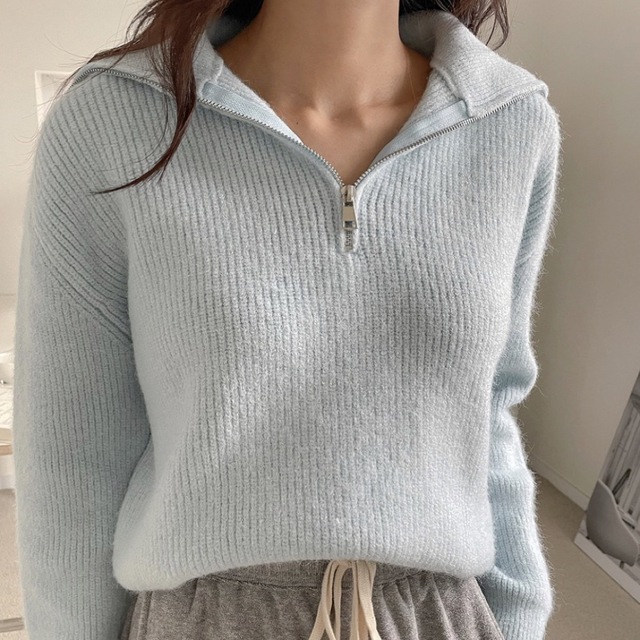 Katie(ケイティー)のyellowplus　sailr zipper knit レディースのトップス(ニット/セーター)の商品写真