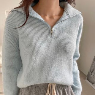 ケイティー(Katie)のyellowplus　sailr zipper knit(ニット/セーター)