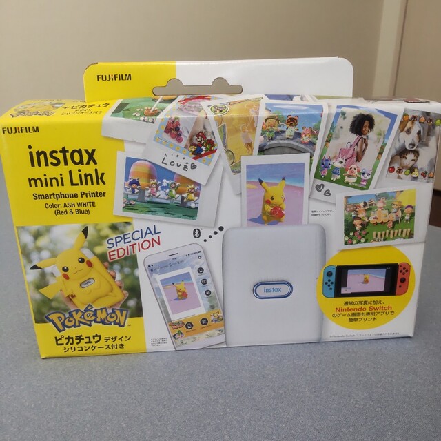 富士フイルム instax mini Link ピカチュウデザインシリコンケース