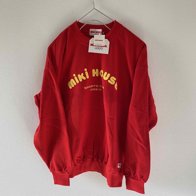 DeadStockmikiHOUSEミキハウススウェットトレーナー赤レッドL