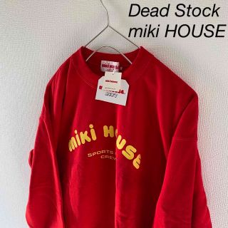 DeadStockmikiHOUSEミキハウススウェットトレーナー赤レッドL古着