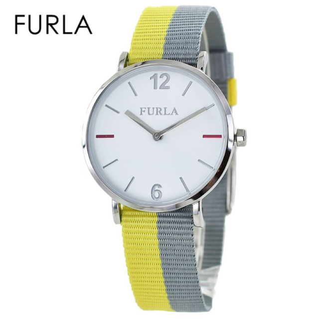 ホワイトベルト素材フルラ レディース 腕時計 R4251108534