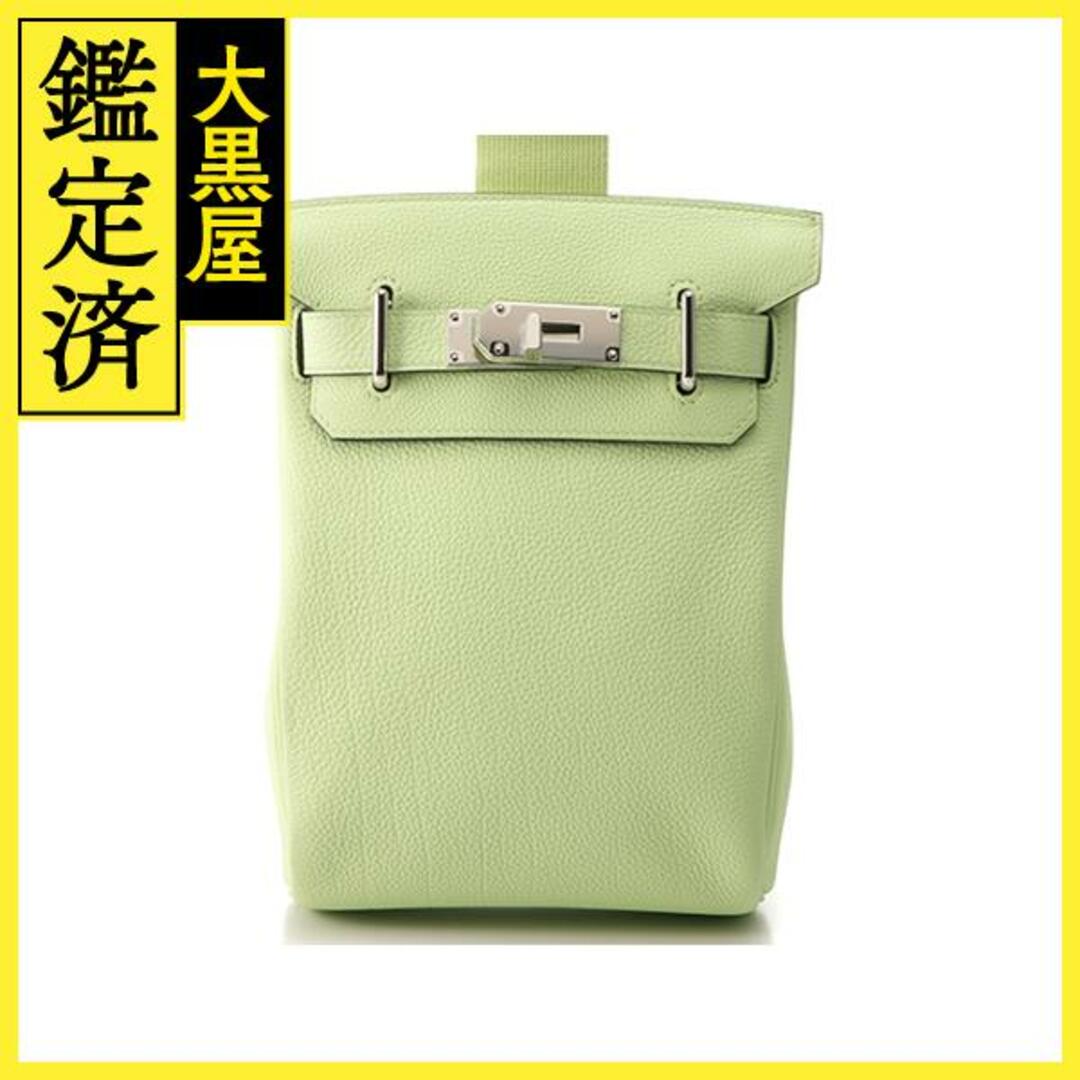 エルメス ケリー・アッカドPM ヴェール・アブサン トゴ シルバー金具