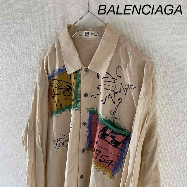 とても Balenciaga バレンシアガ シャツ 柄シャツ ストライプ 38 が