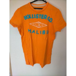 ホリスター(Hollister)のホリスター Tシャツ US M オレンジ(Tシャツ/カットソー(半袖/袖なし))